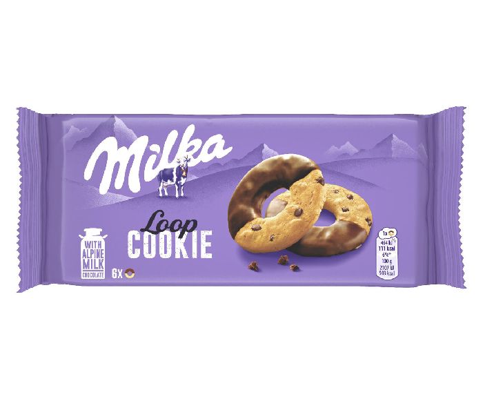 Бисквити Milka Loop Cookie 132 г