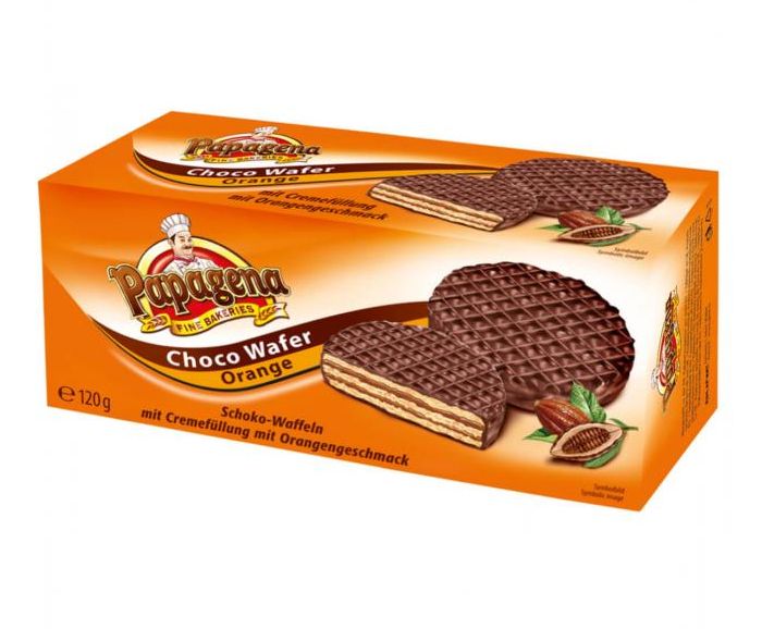 Вафли Papagena с Шоколад и Портокал 120 г
