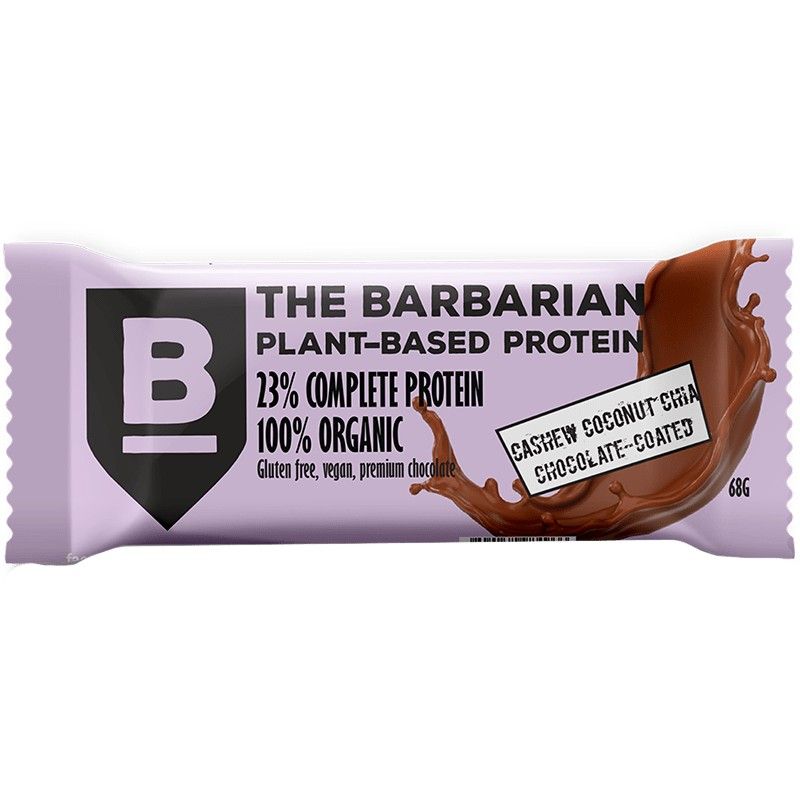 Протеинов Бар The Barbarian с Кашу,Кокос и Чиа Веган без Глутен 68 г