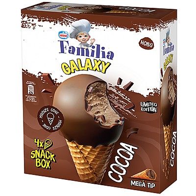 Сладолед Galaxy шоколад 4 х 58 г