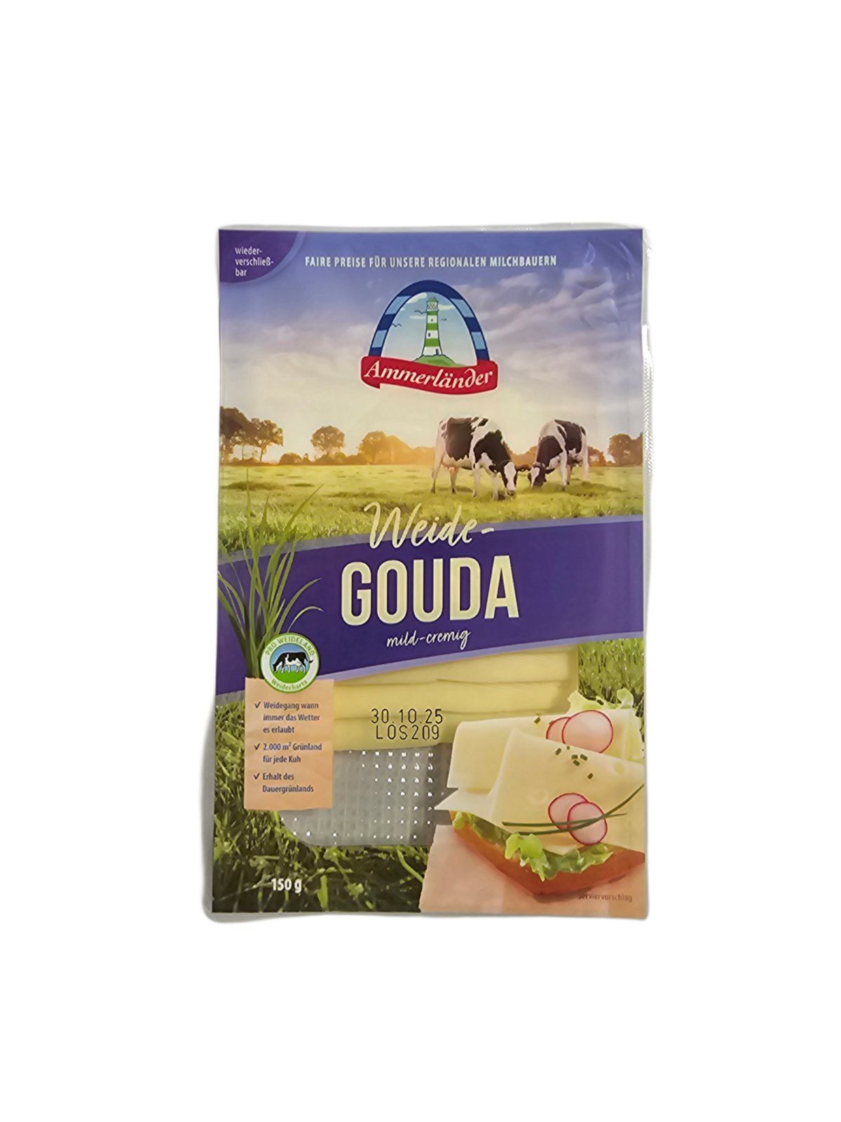 Гауда Ammerlander слайс 150г