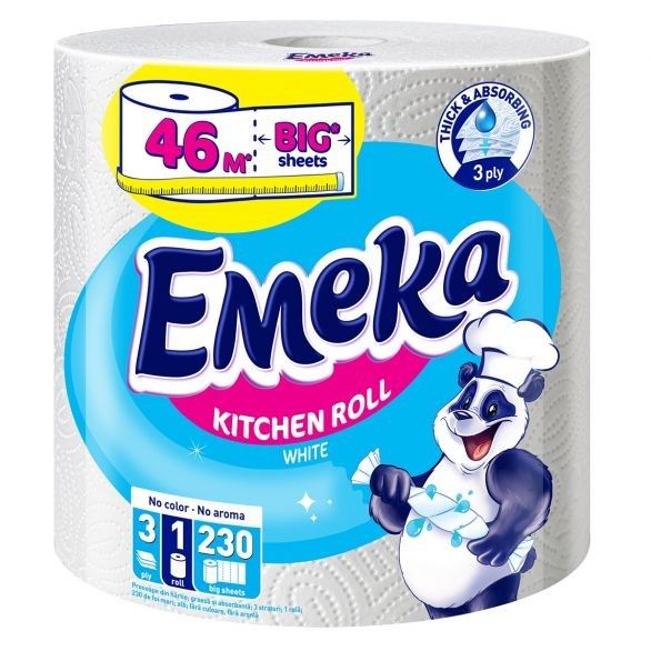 Кухненско Руло Emeka Jumbo White 3пл. 1 бр