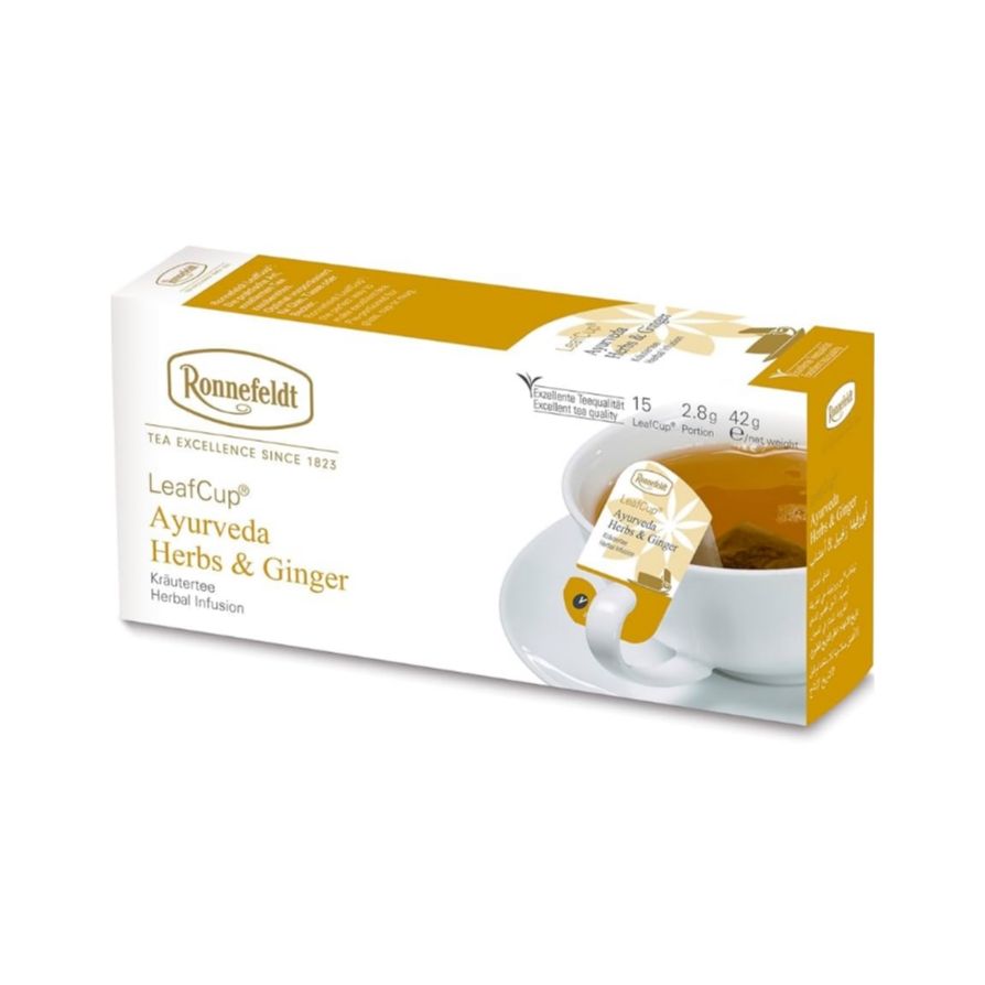 Зелен Чай Ronnefeldt Ayurveda Herbs & Ginger 20 х 3,9 гр