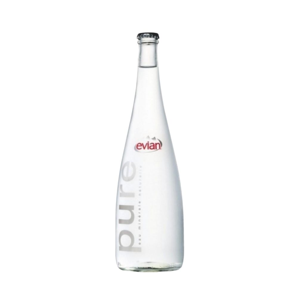 Минерална Вода Evian Стъклена Бутилка 750 мл