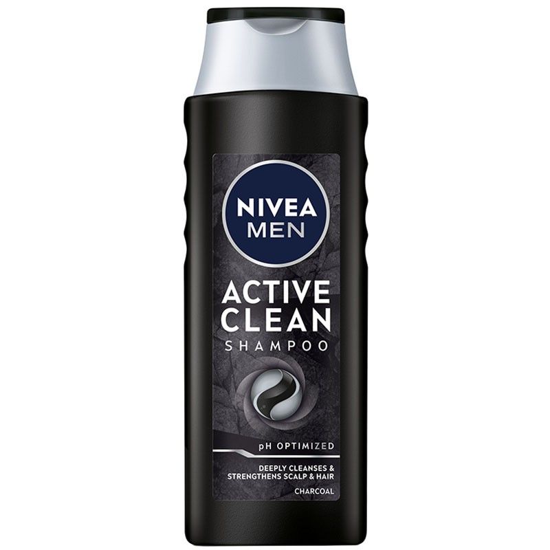 Шампоан за мъже Nivea Men Active Clean с активен въглен 400мл - нормална коса