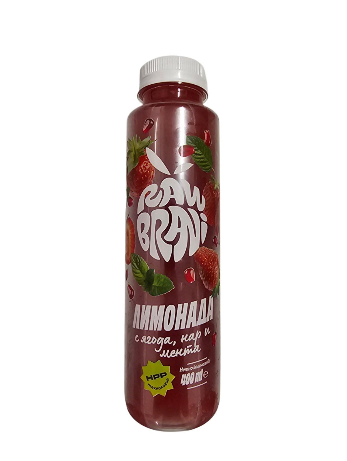 Лимонада Raw Brani Ягода,Нар и Мента 330 мл