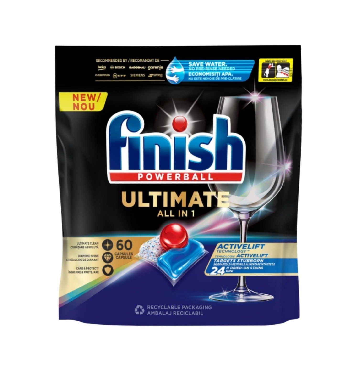Капсули за Съдомиялна Finish Quantum Ultimate 60 бр
