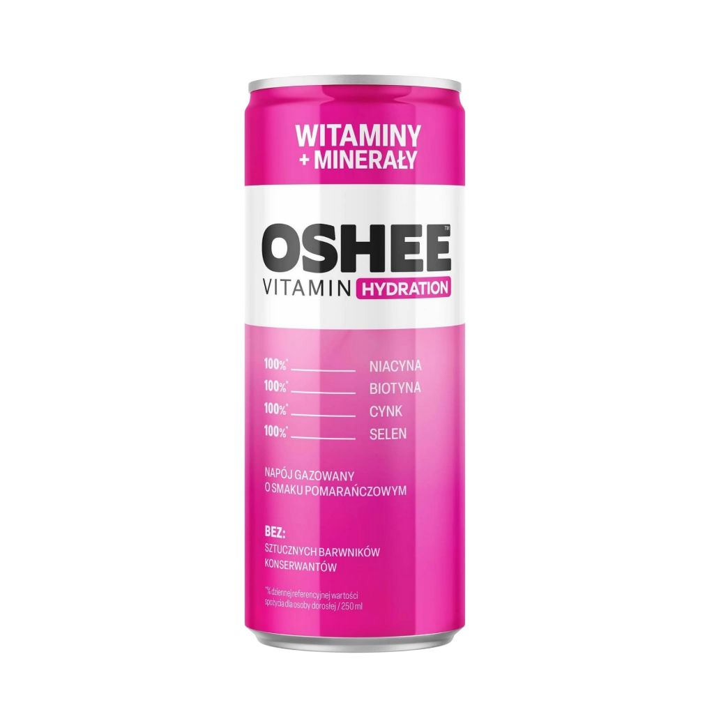 Газирана Напитка Oshee Vitamin Hydration с Витамини и Минерали с вкус на Портокал кен 250 мл