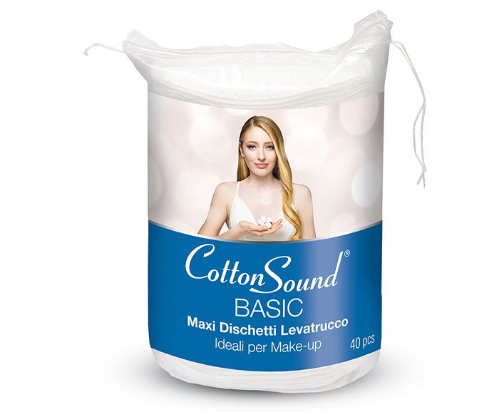 Макси Дискове за Почистване на Грим Cotton Sound Basic 40 бр