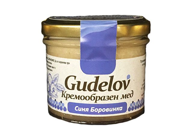 Кремообразен мед със Сини боровинки Gudelov 150гр