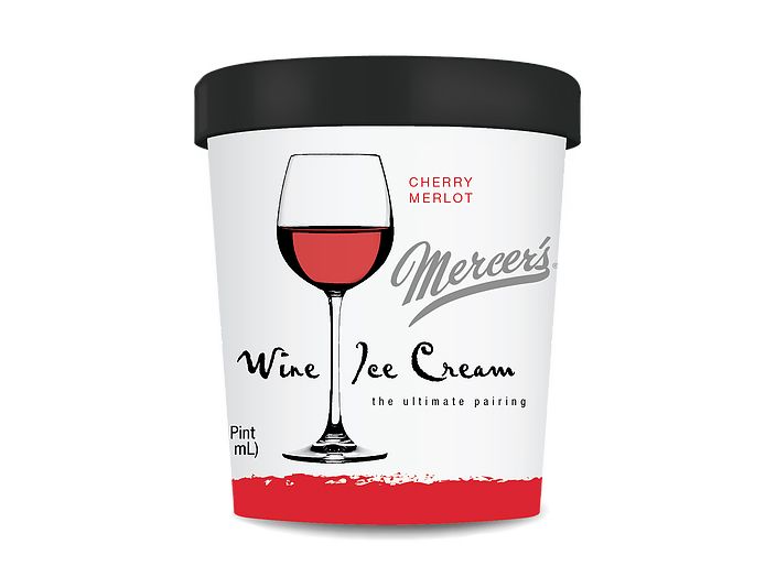 Сладолед с вино Череша и Мерло Mercer's 292гр