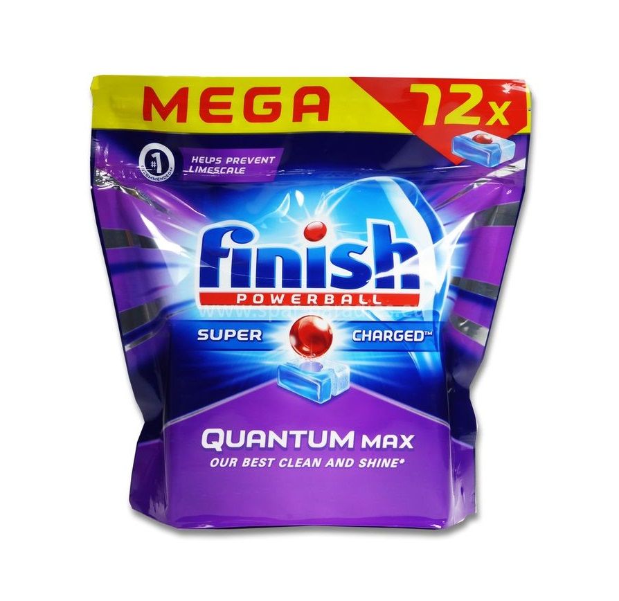 Таблетки за съдомиялна Finish Quantum MEGA Powerball 72 бр