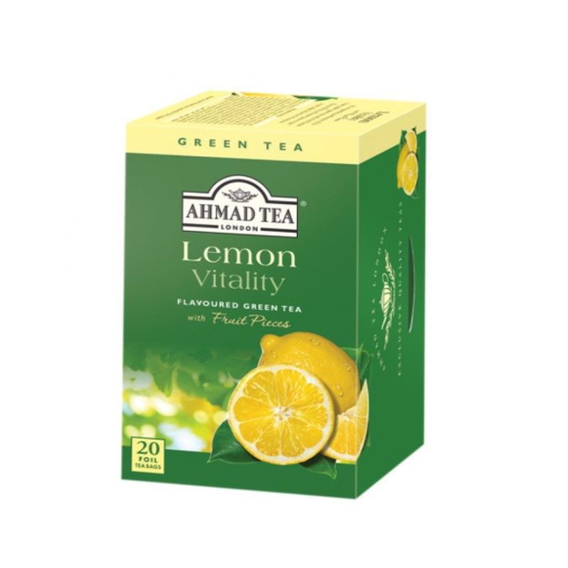 Чай Ahmad Tea Lemon Vitality с парченца лимон 20бр.
