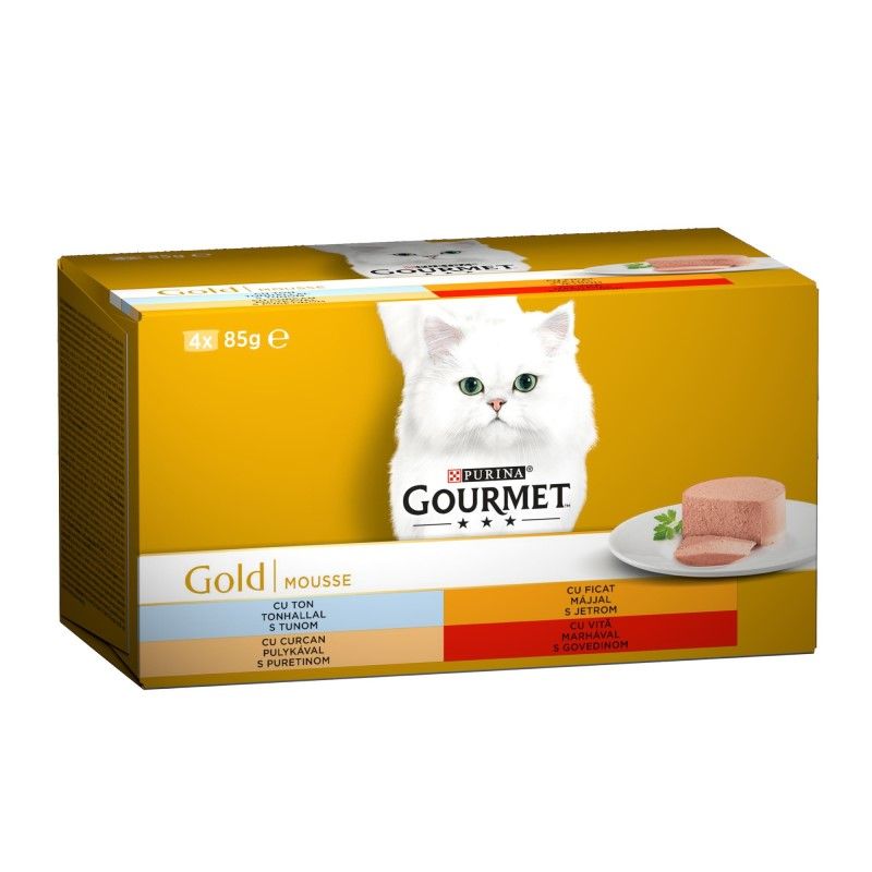 Котешка храна Gourmet Gold пастет асорти 4 х 85 г