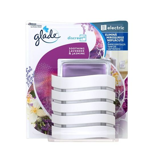 Ароматизатор Glade Discreet комплект за контакт Lavender & Jasmine