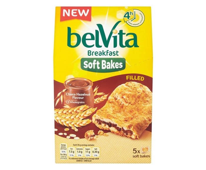Бисквити Belvita Soft Bakes с Шоколад и Лешник 250 г