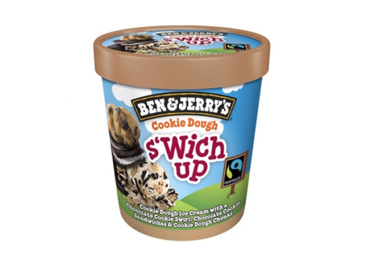 Сладолед Cookie Dough Ben & Jerry's S'Wich Up 500мл