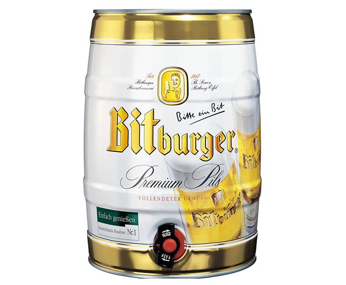 Бира Bitburger Premium Pils 5 л