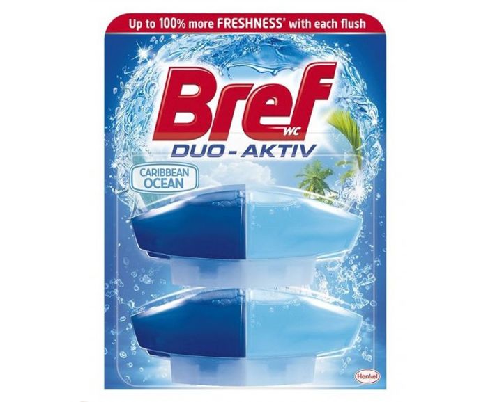 Пълнител за ароматизатор за тоалетна чиния BREF Duo Aktiv Ocean 2бр