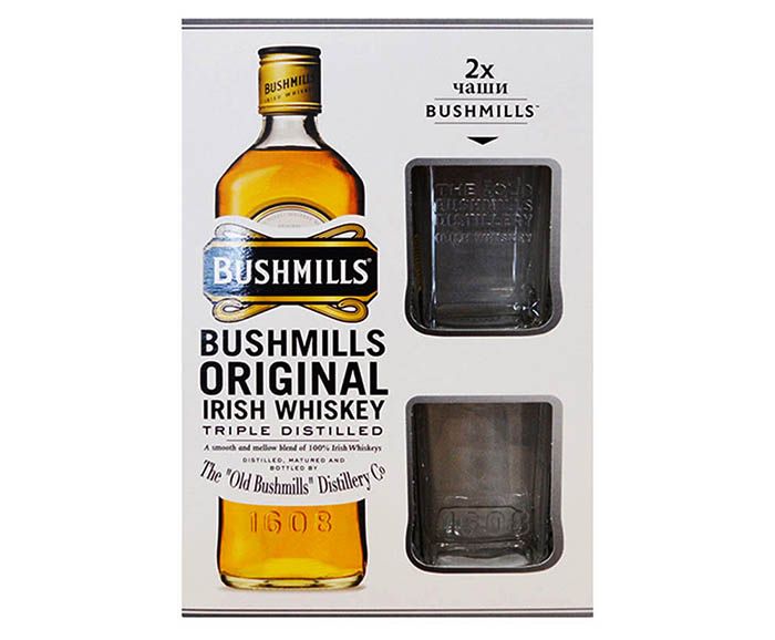 Уиски Bushmills Original 700 мл + 2 Чаши
