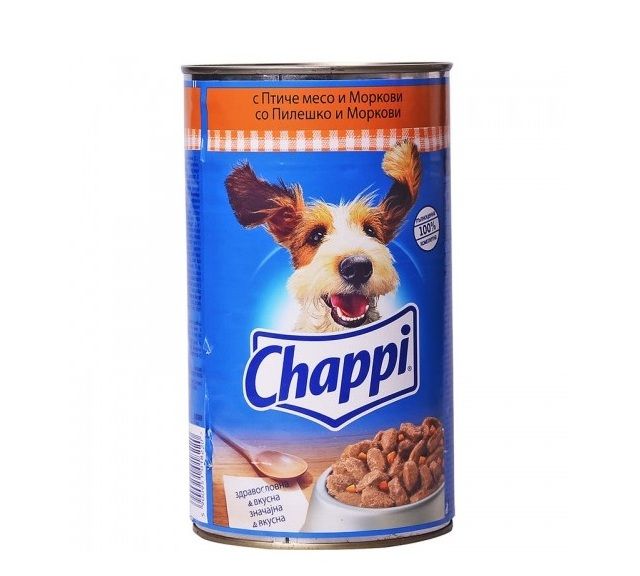 Кучешка храна с птиче и Chappi 1.2кг