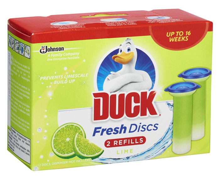 Пълнител за ароматизатор за тоалетна Duck Свежи Дискове Лайм 2x36 мл