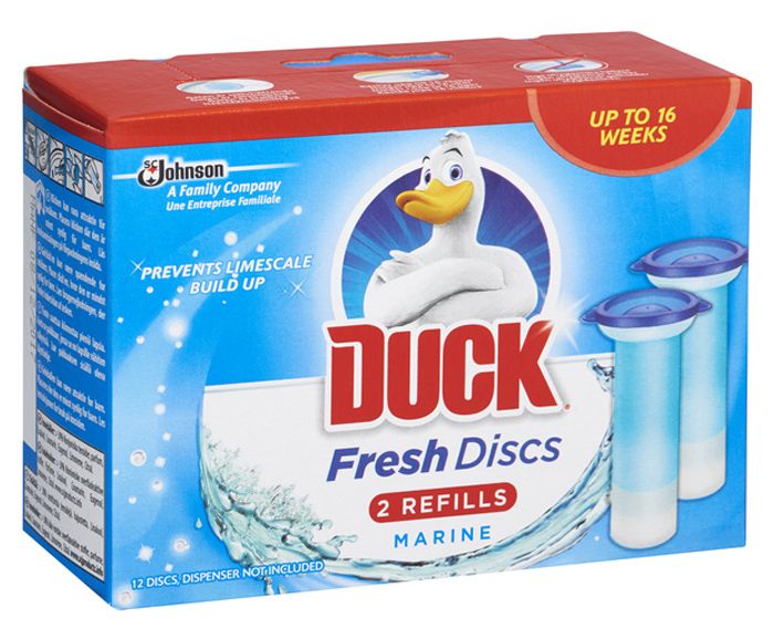 Пълнител за ароматизатор за тоалетна Duck Свежи Дискове Океан 2x36 мл