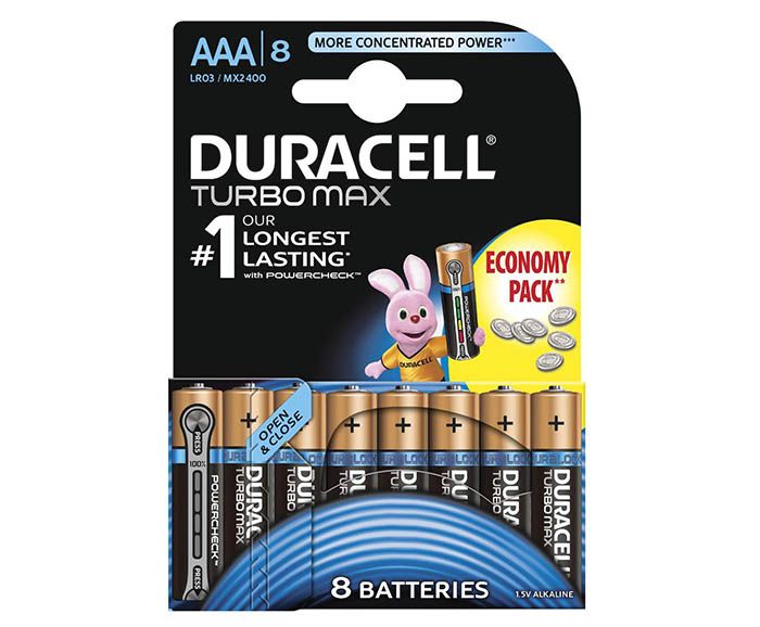 Батерии Duracell ААА Turbo Max 8бр