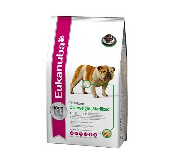 Кучешка храна EUKANUBA DAILY CARE OVERWEIGHT, STERILIZED DOGS 2.3 кг