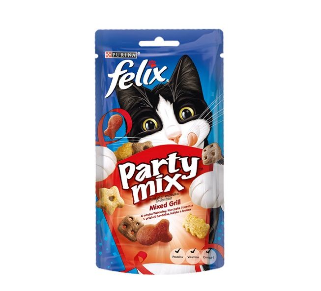 Лакомство за Котки Felix Party Mix Grill 60 г