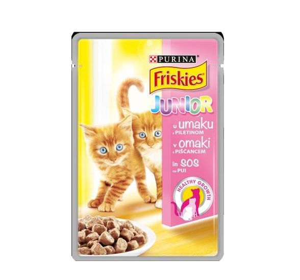 Храна за малки котенца с Пиле в сос (пауч) Friskies Junior 85 г