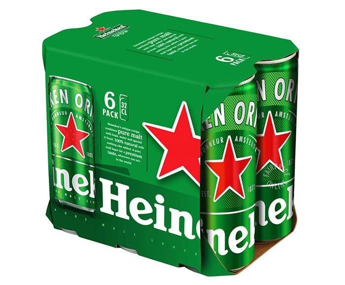 Бира Стек Heineken Кен 6 бр х 330 мл