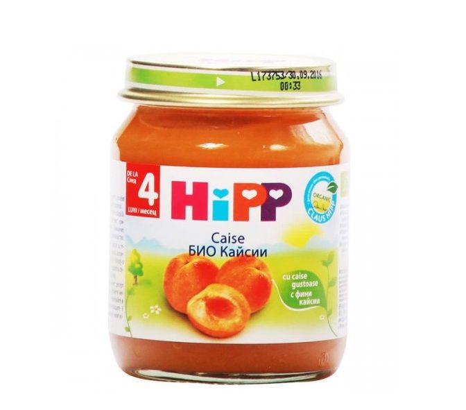 Плодово Пюре HIPP Био Кайсии след 4-тия месец 125 г