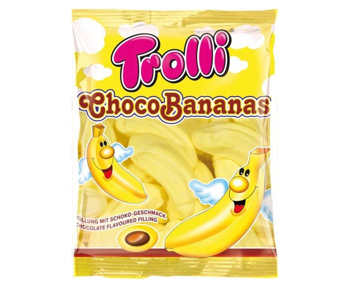 Бонбони Маршмелоу Trolli Choco Bananas 150 г