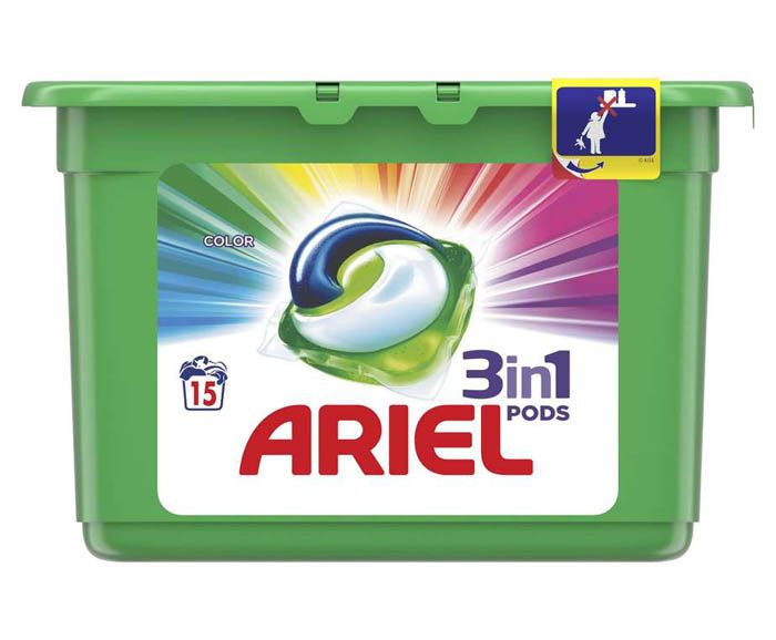 Капсули за цветно пране Ariel 3в1 Pods Color 15бр