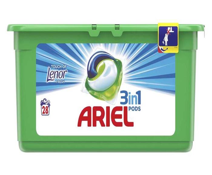 Капсули за пране Ariel 3в1 Pods Touch of Lenor 31 бр