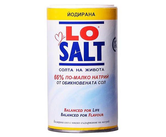 Калиева йодирана сол Lo Salt 350гр