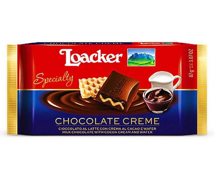 Шоколад Loacker Крем Какао 87 г