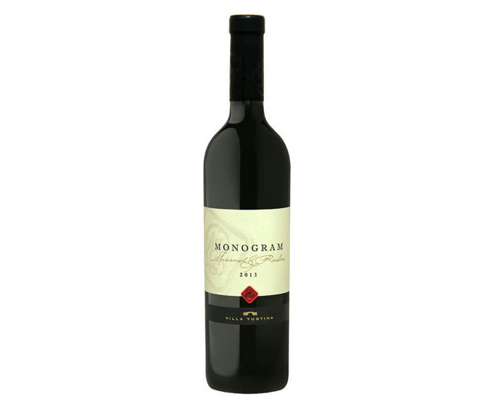 Червено вино Мавруд и Рубин Monogram Вила Юстина 2013 г 0,75 л. Villa Yustina