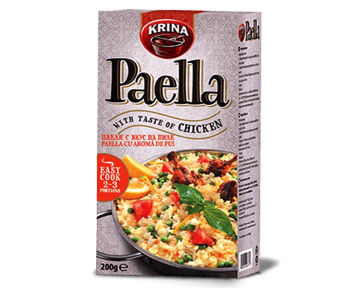 Ориз Paella Валенсиана с вкус на пилешко Krina 200 g