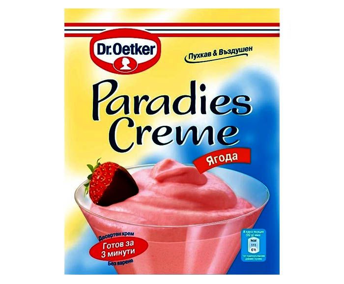 Крем Ягода Dr Oetker Paradies Creme 71гр