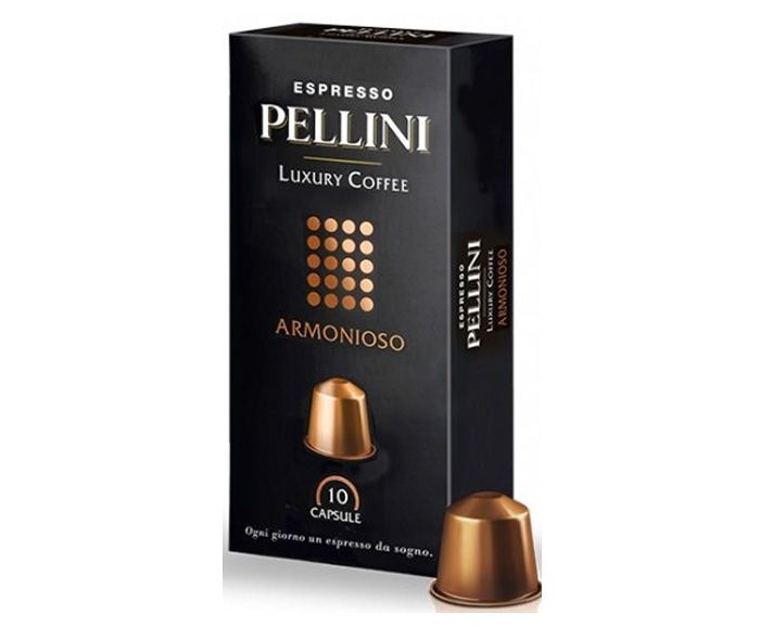 Кафе Капсули Pellini Armonioso 10 бр x 5 г - Съвместими с Nespresso