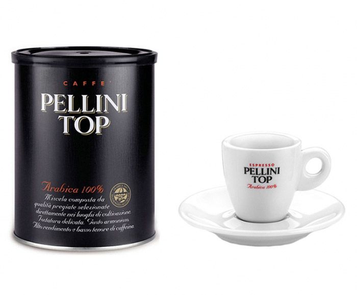 Мляно кафе Pellini Top 100% Арабика 250гр S + чаша