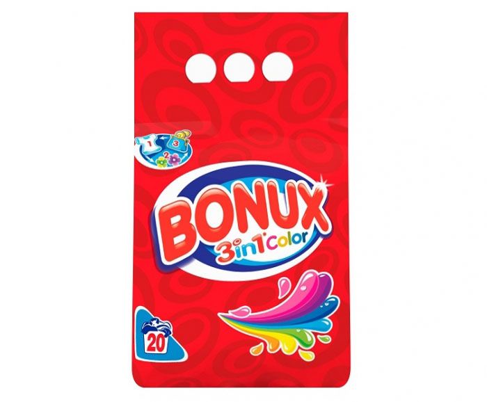 Прах за пране Bonux 3in1 Color 40 пр. 4 кг