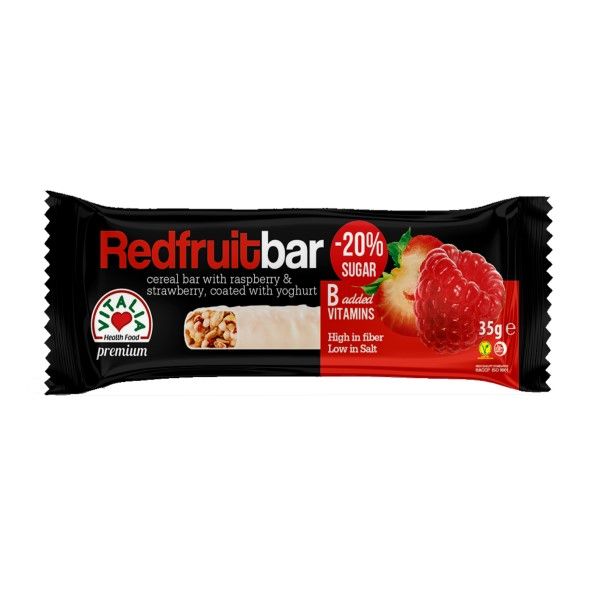 Зърнен бар Vitalia Redfruit bar с червени плодове и йогурт 30 г
