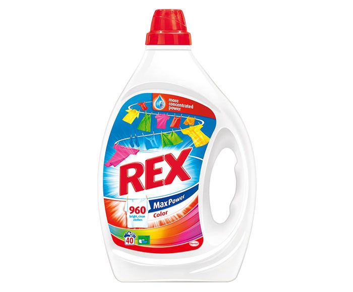 Гел за пране Rex Max Power Color 40 пр. 2 л