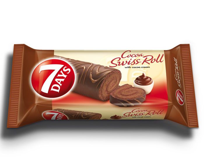 Шоколадово Руло 7 Day Swiss Roll Какао Глазура 200 г 