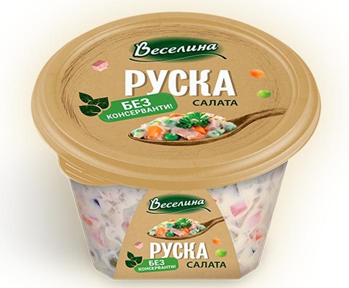 Руска салата без консерванти Веселина 400 г