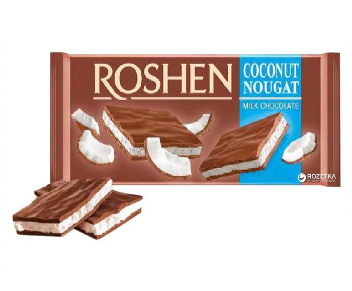 Шоколад Roshen с кокосова нуга 90 г
