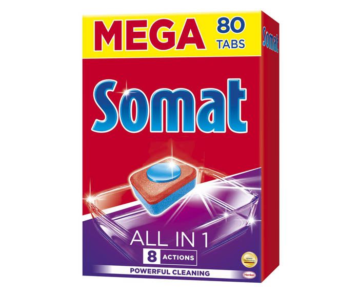 Таблетки за Съдомиялна Машина Somat All in 1 80 бр
